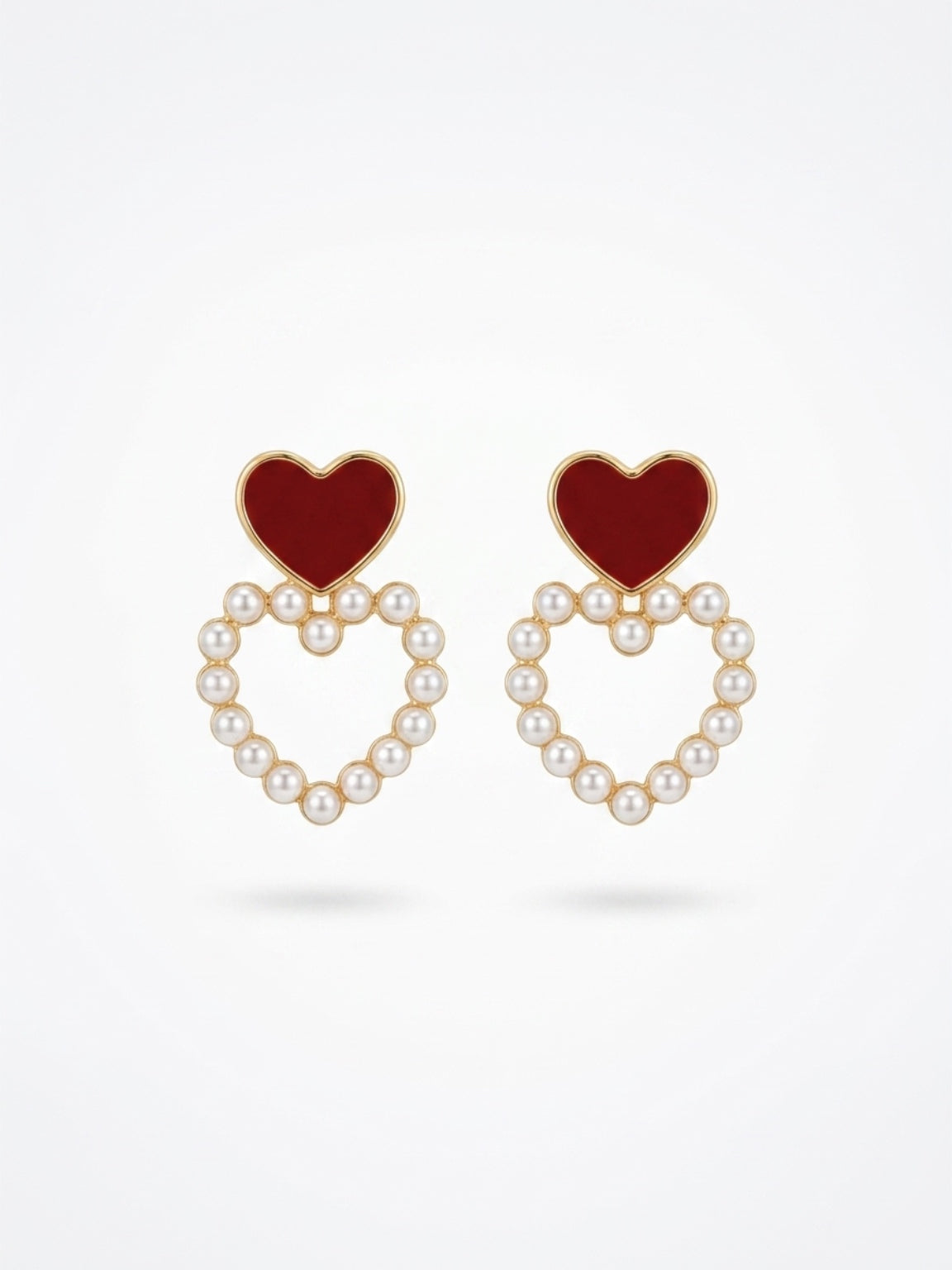 Boucle d'Oreille dorée cœur