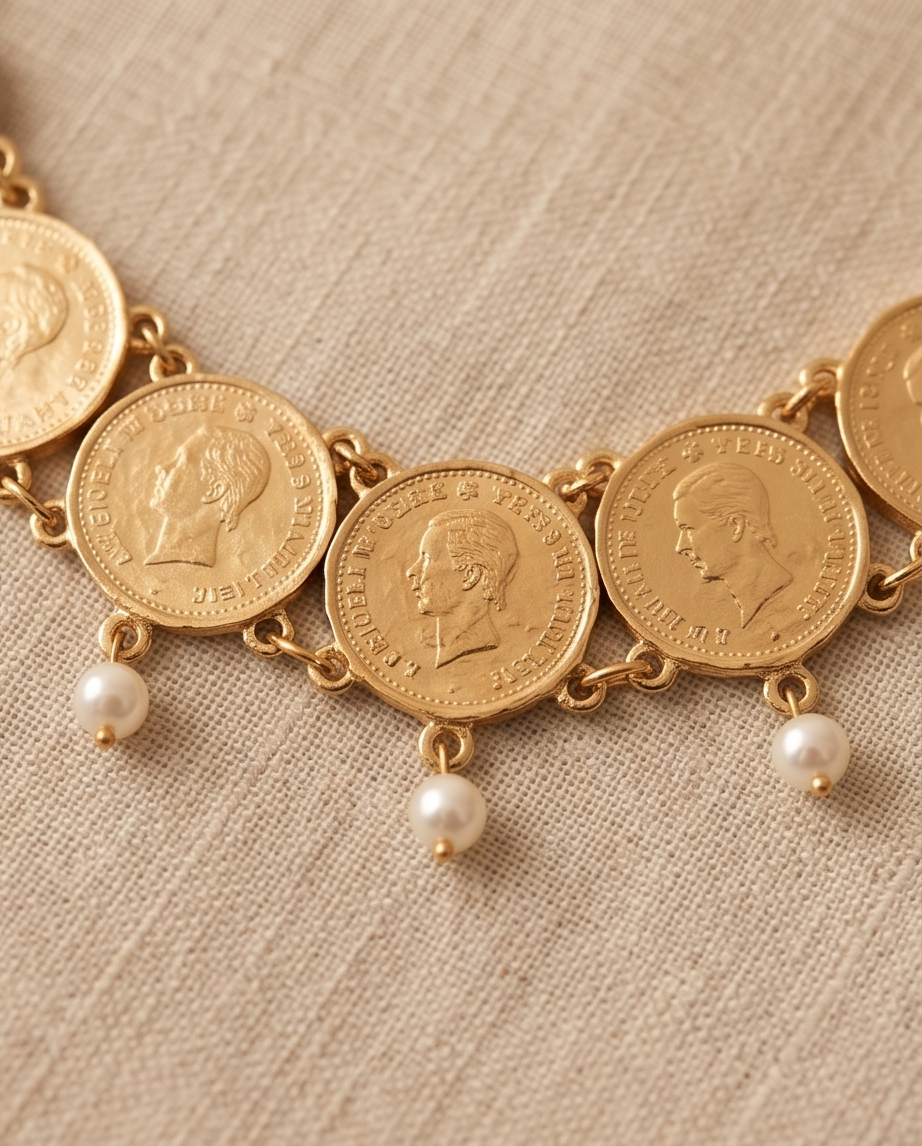 Collier élégant dorée
